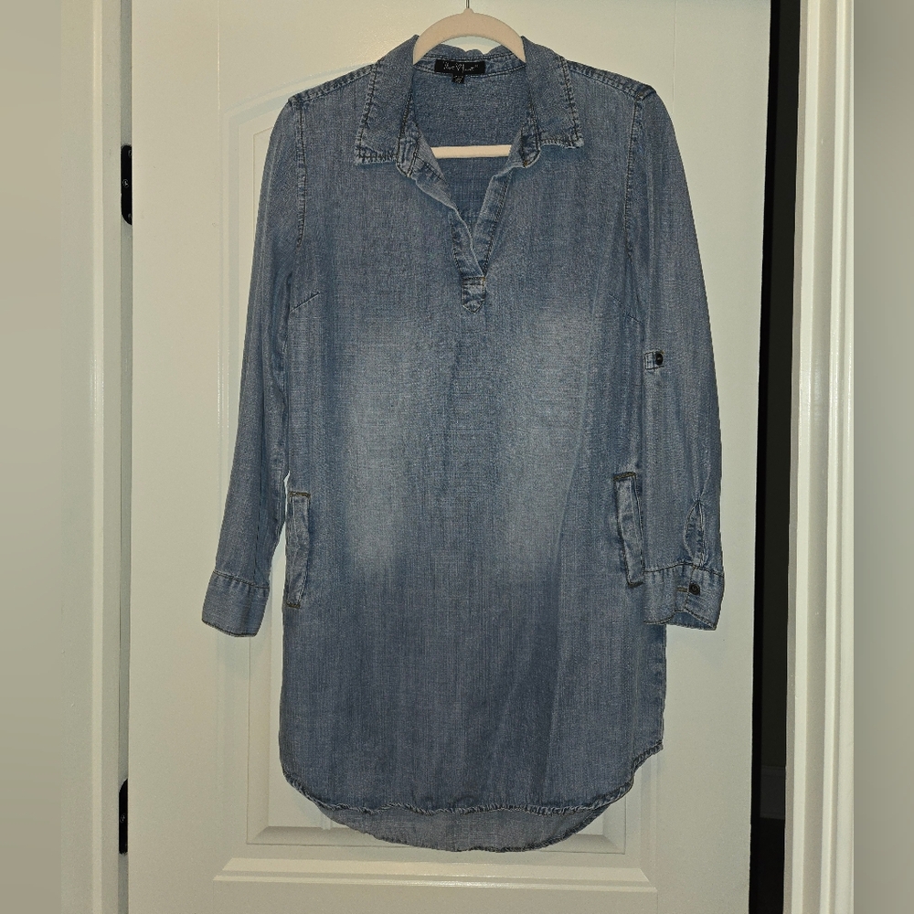 EUC WOMENS JEAN DRESS SIZE XS